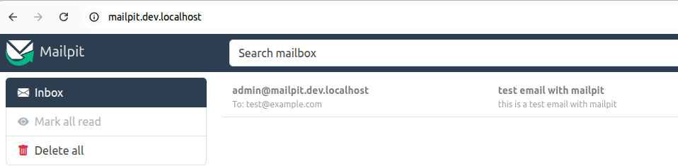 Mailpit Screenshot