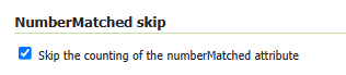 NumberMatched skip